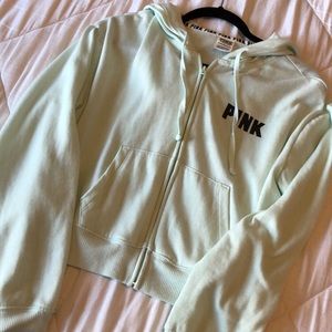 VS pink cropped jacket